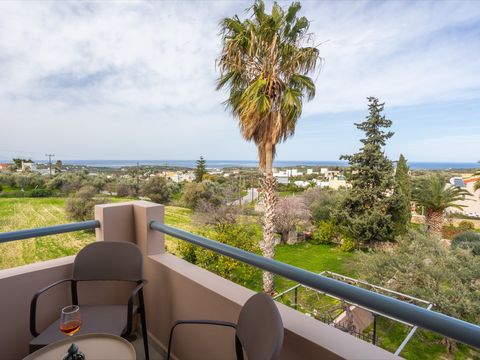 Balcony looking over the olive groves to the sea